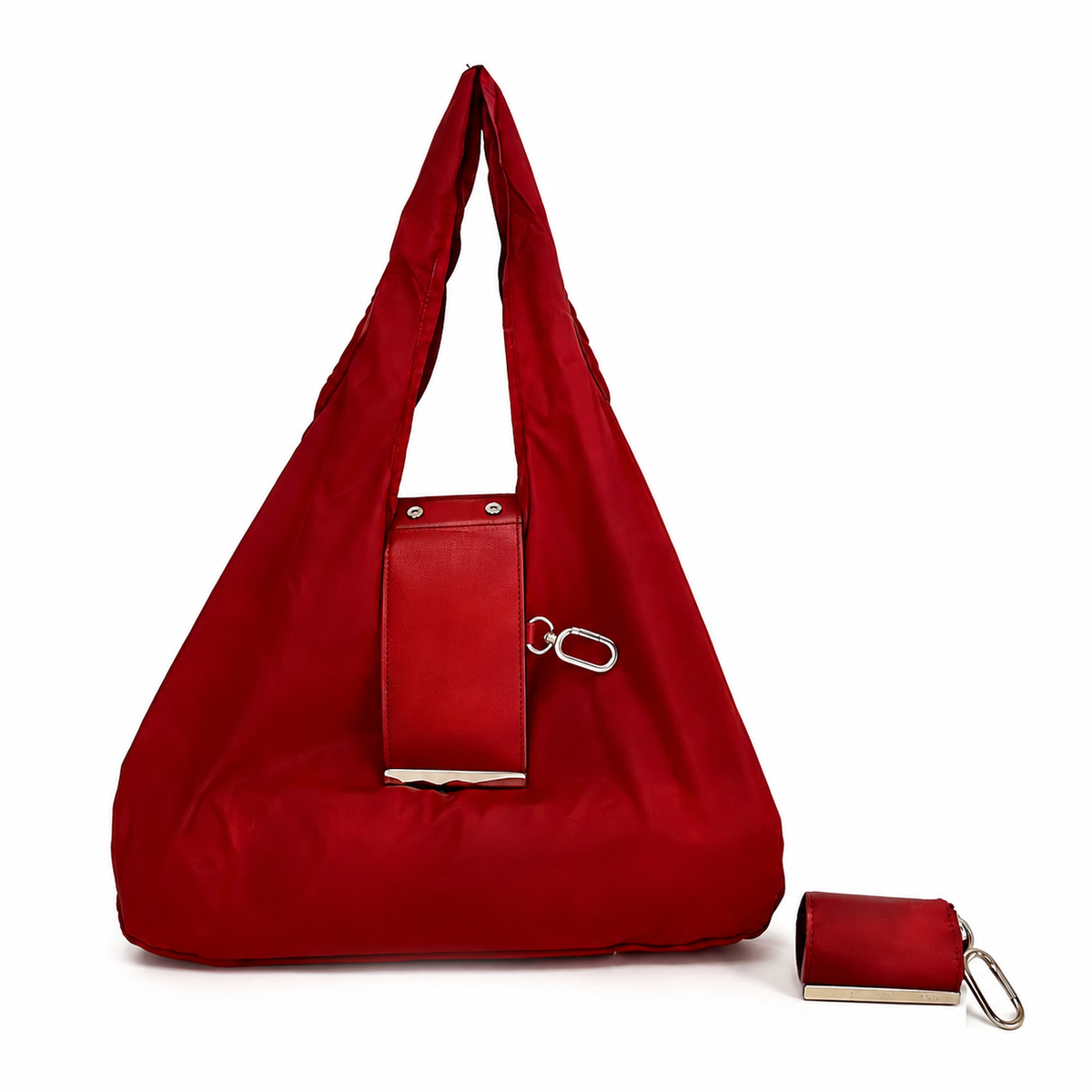 👜✨Foldable Keychain Shopping Bag, Eco Reusable Tote