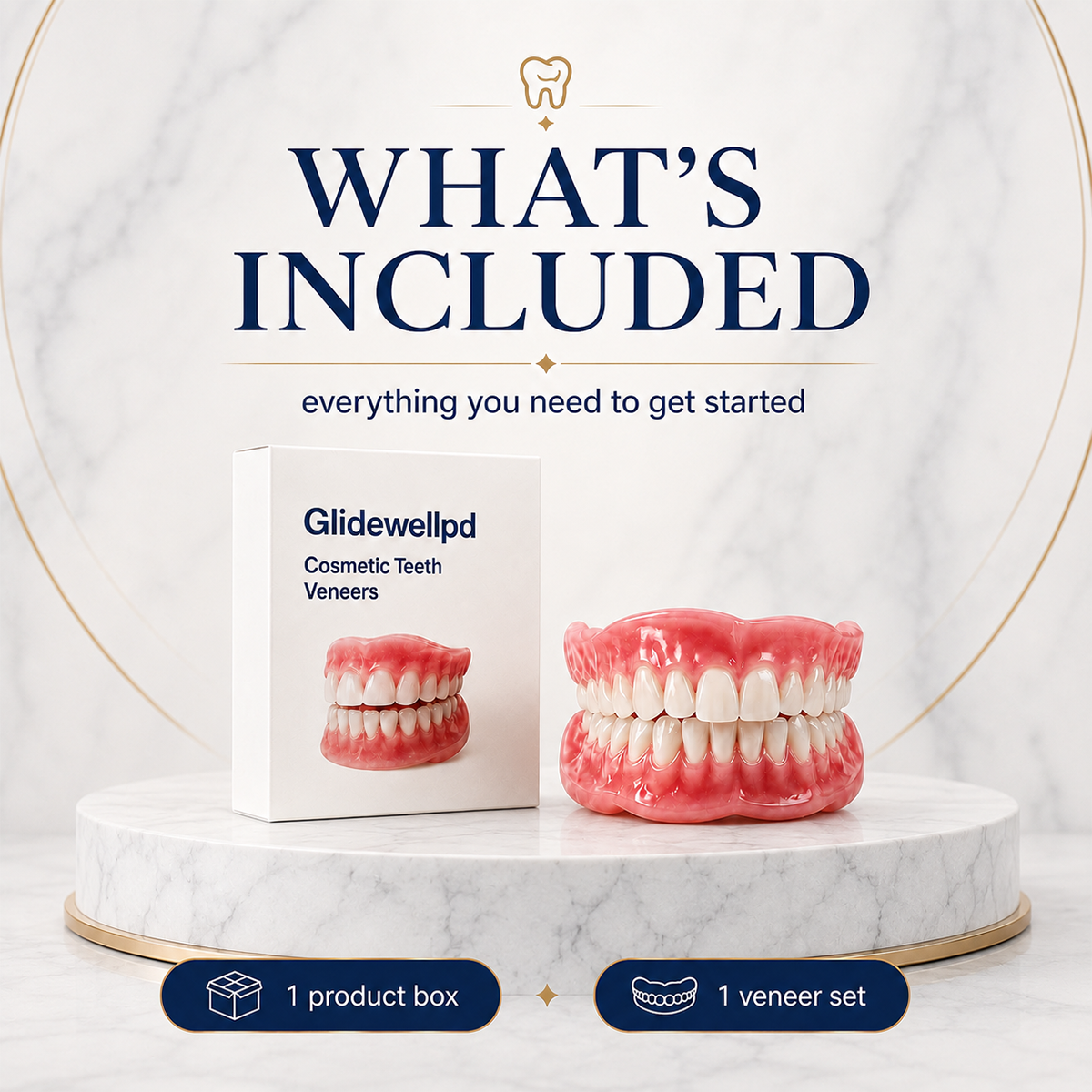 Comfort Full‑Cover Dentures for Senior Men