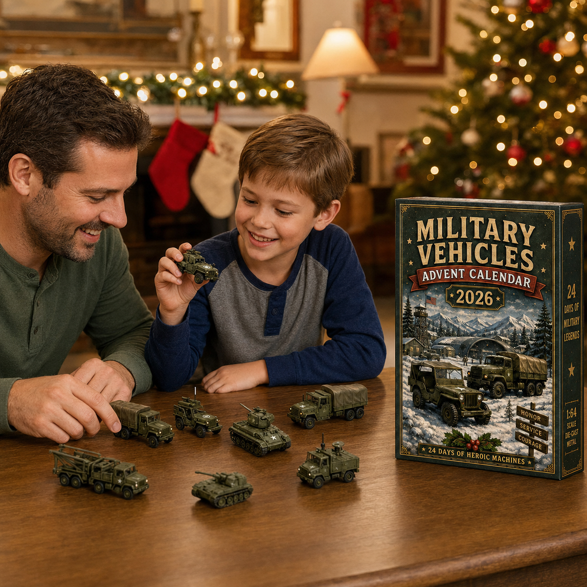 ๐๐๐ 2026 Vehicle Advent Calendar Collection โ 24 Days of Classic Machines, Trucks & Military Legends ๐โจ
