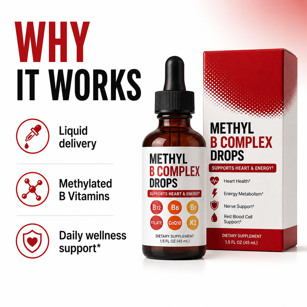 Sublingual B-Complex with CoQ10 & Vitamin K2