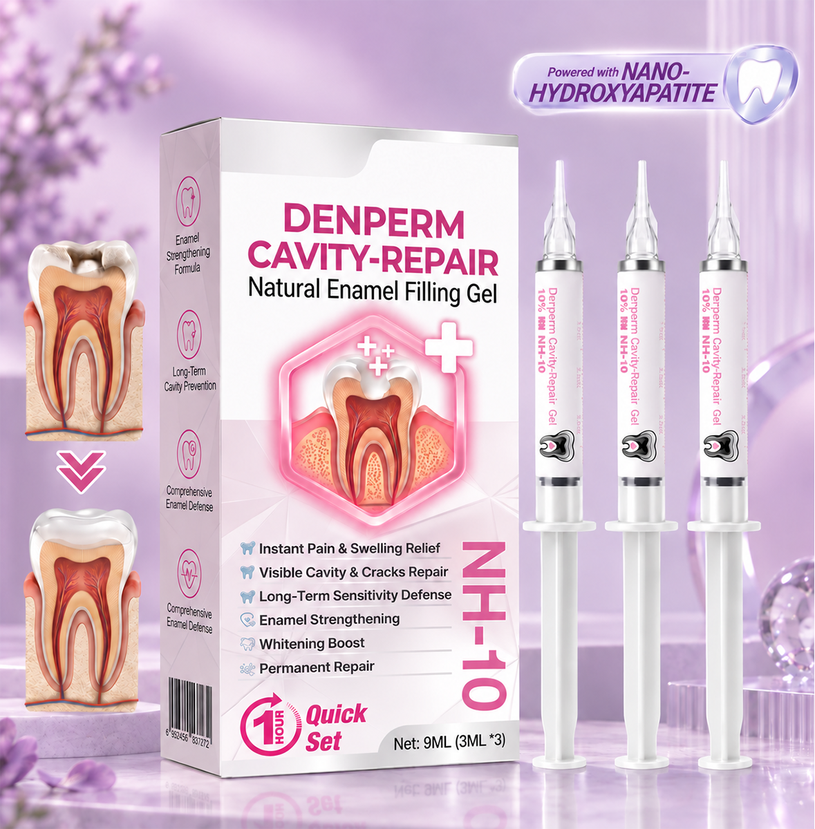 ✨Natural Enamel Care Dental Gel