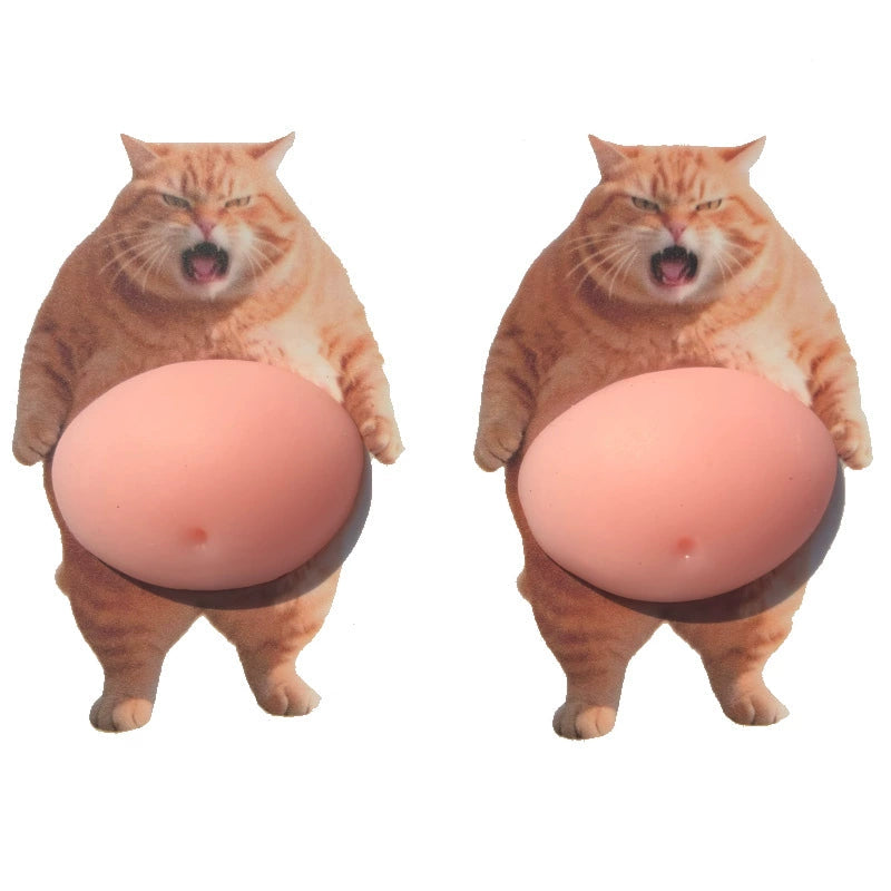 3D Dog & Cat Mochi Squishy Stickers – Stress Relief Toys