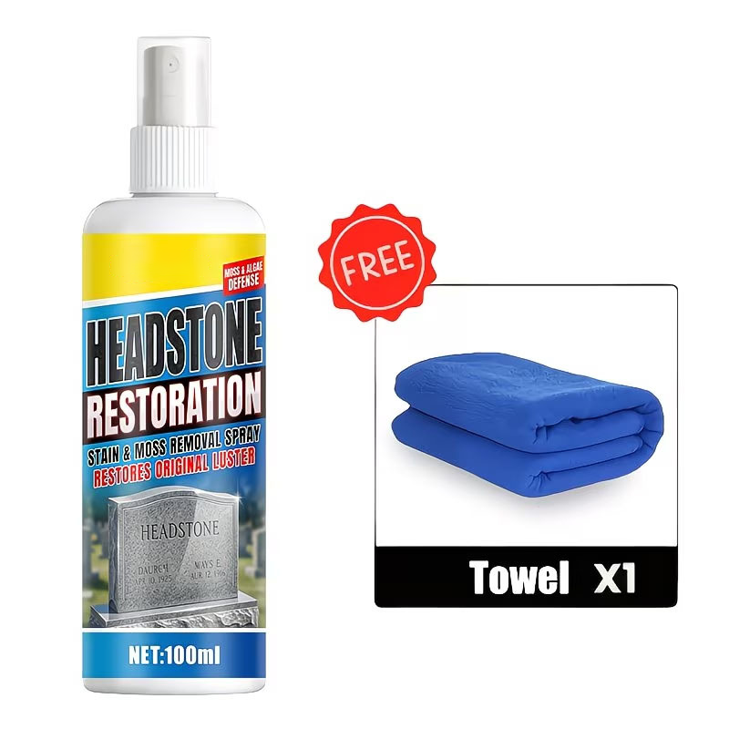 Fast-Acting Headstone Restoration & Cleaning Spray