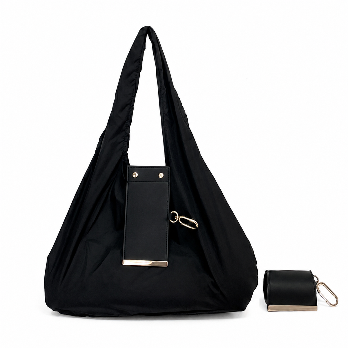 👜✨Foldable Keychain Shopping Bag, Eco Reusable Tote