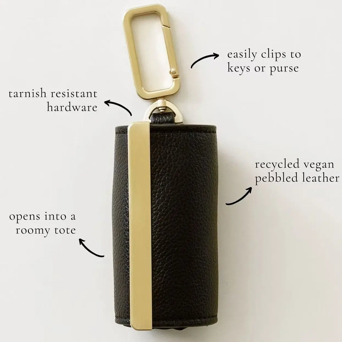 👜✨Foldable Keychain Shopping Bag, Eco Reusable Tote