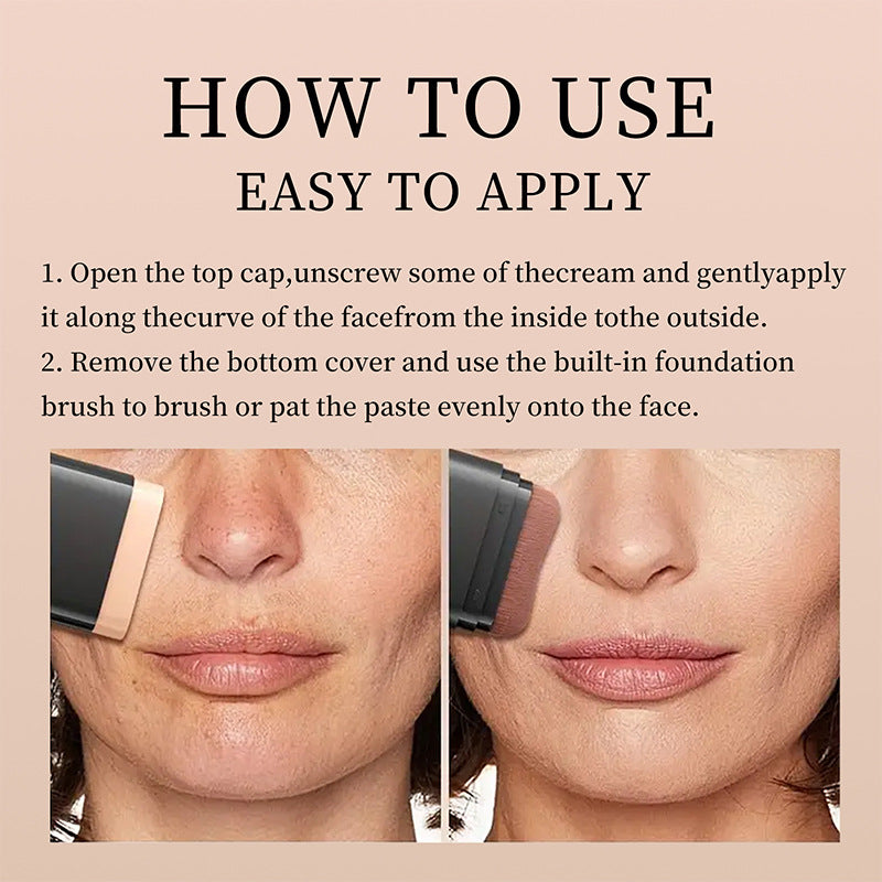 Foundation Concealer Stick Double-Ended Brush