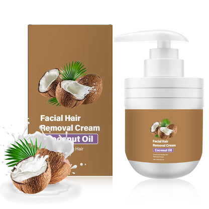 Coconut Oil Facial & Body Hair Removal Cream for Women