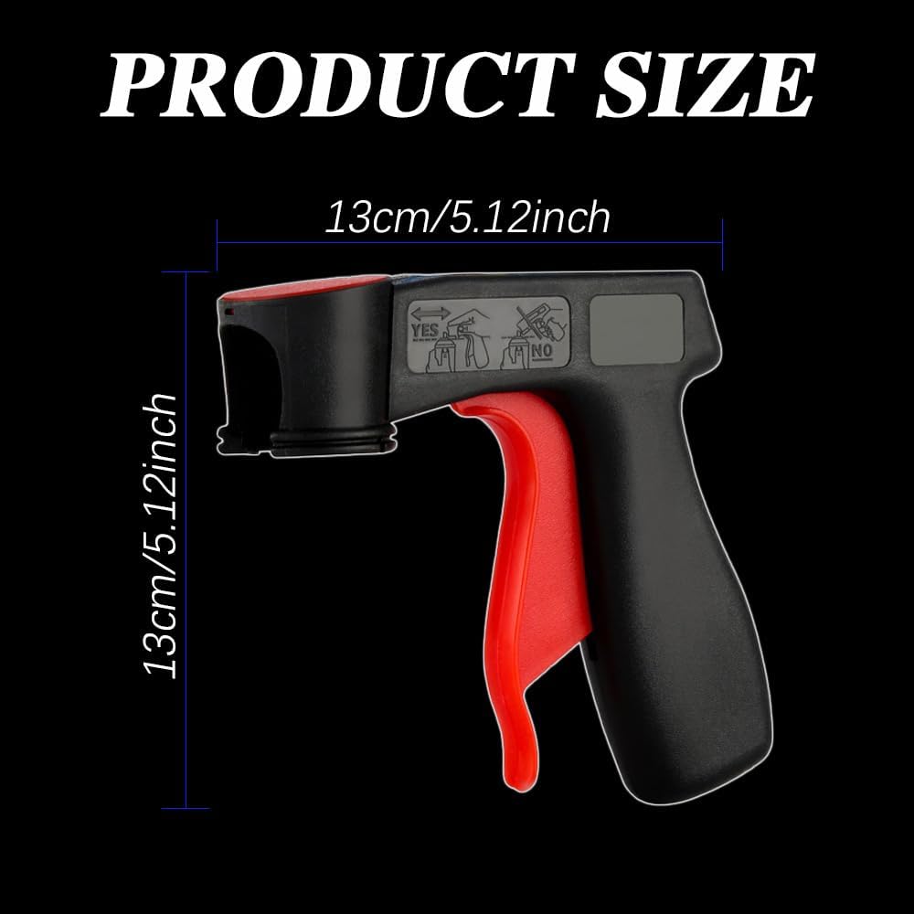 Universal Aerosol Spray Can Trigger Handle with Full Grip Reusable Design