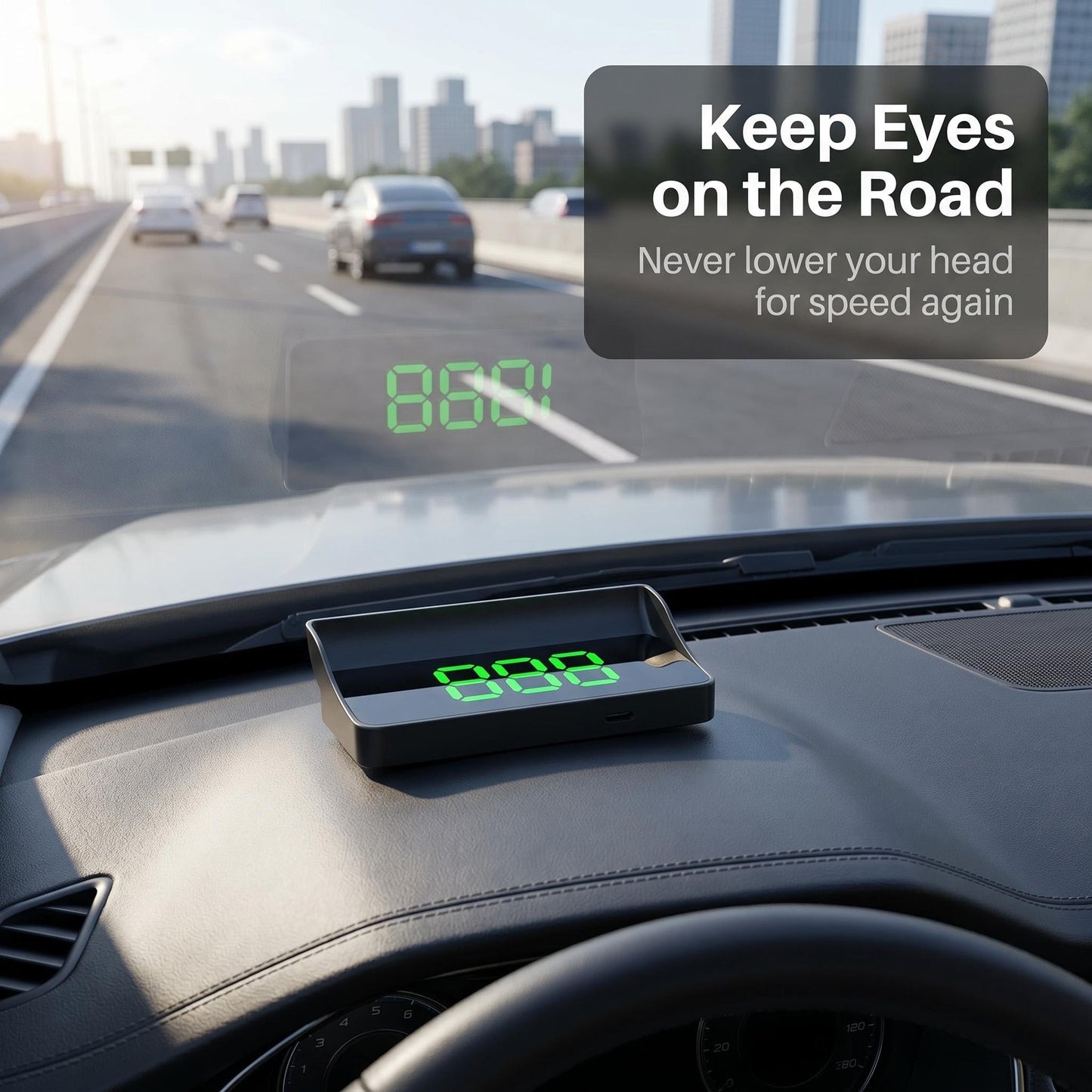 Head Up Display Car GPS Digital Speedometer