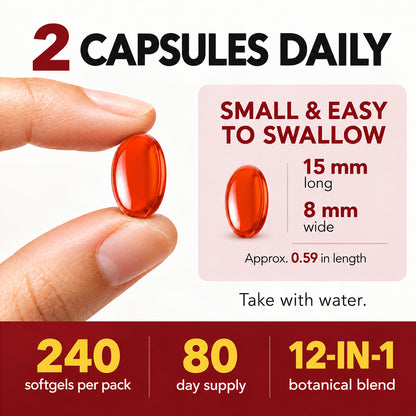 Cardiovascular Health with Cayenne Pepper Softgels 11-in-1 Formula