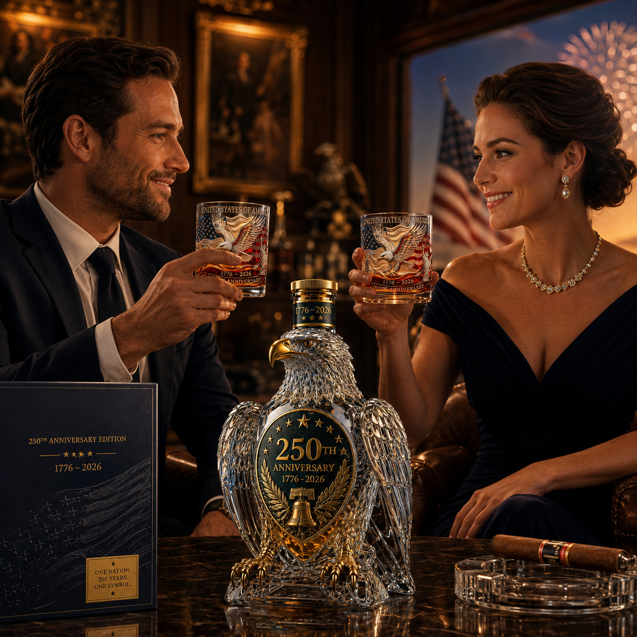 250 Years of American Spirit Commemorative Bottle