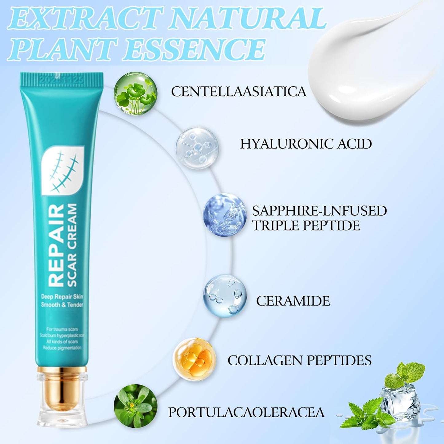 Advanced Scar Repair Cream – Smooth & Improve the Appearance of Scars
