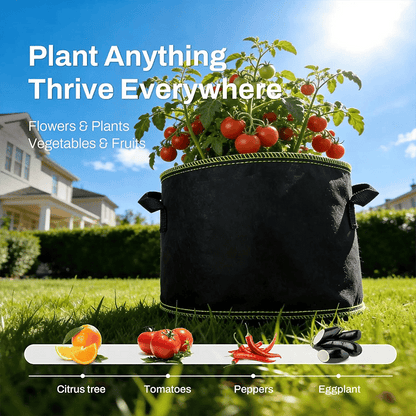 5-Pack 5 Gallon Fabric Grow Bags