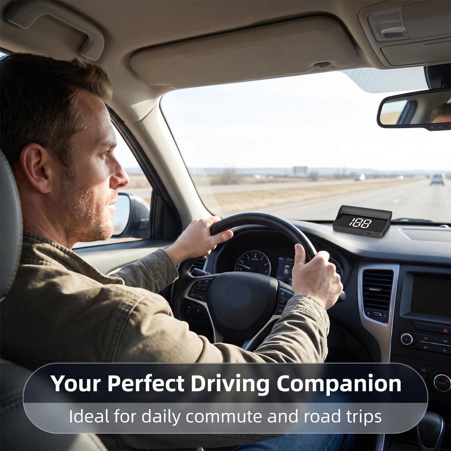 Head Up Display Car GPS Digital Speedometer