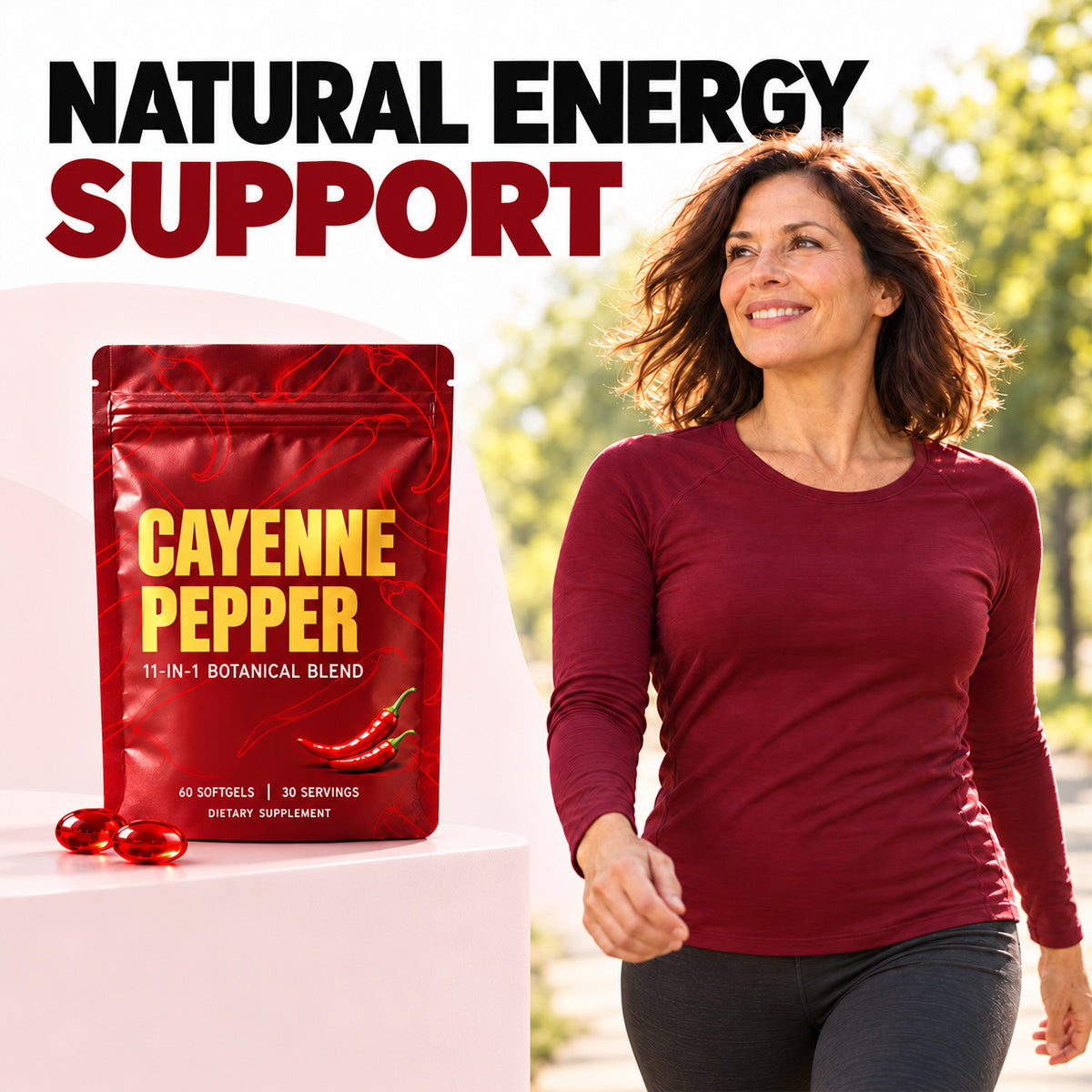 Cardiovascular Health with Cayenne Pepper Softgels 11-in-1 Formula
