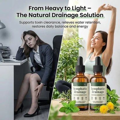 Organic Herbal Lymph Support Drops, Immunity & Vitality Daily Supplement