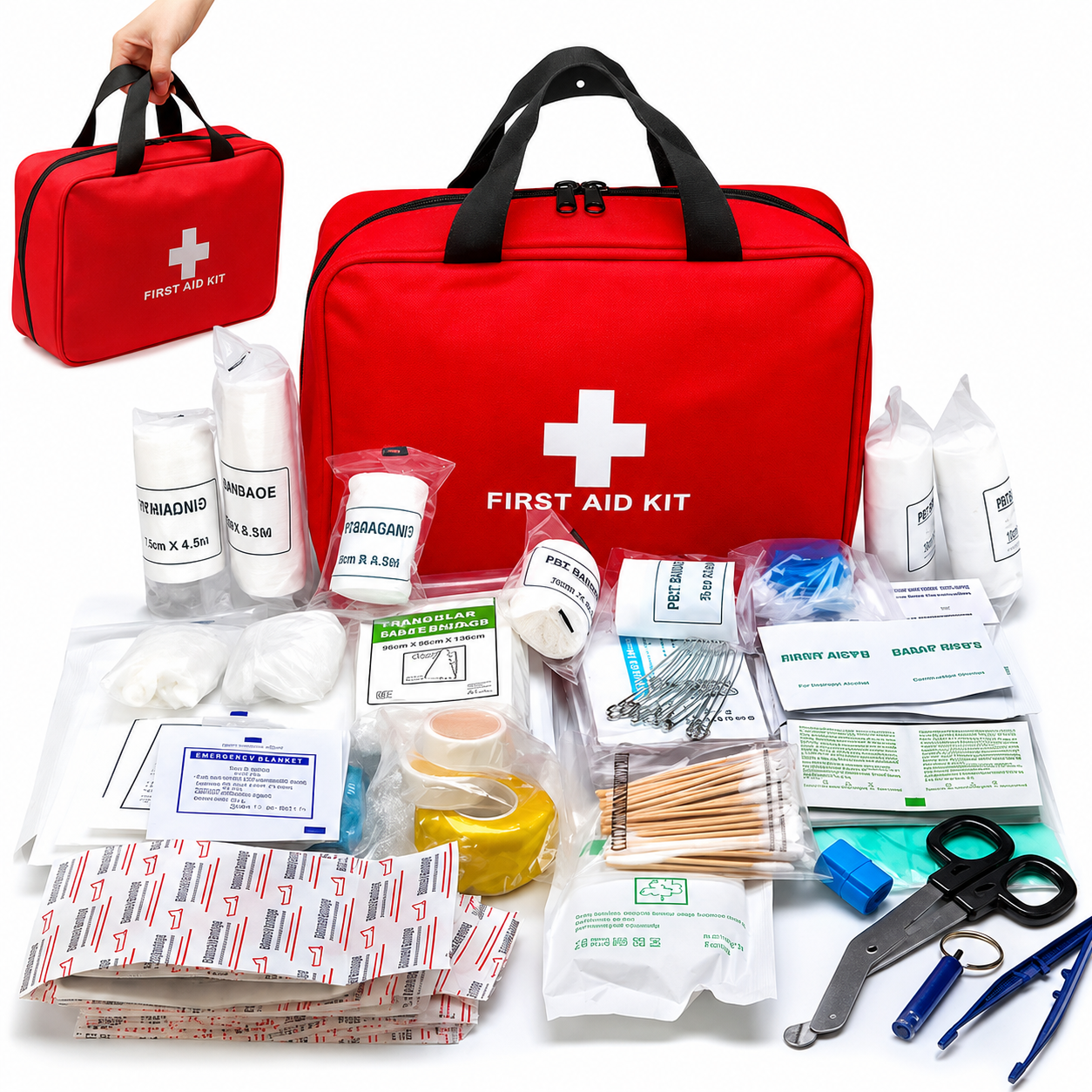 🆘160Piece Waterproof First Aid Kit for Emergencies