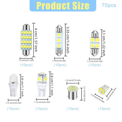 Super Bright LED Car Interior Bulb Kit
