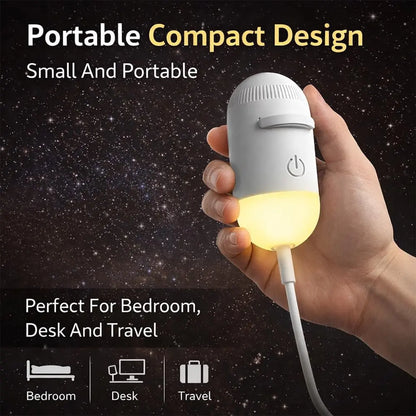 2-in-1 Galaxy Star Projector USB Night Light for Indoor Decor