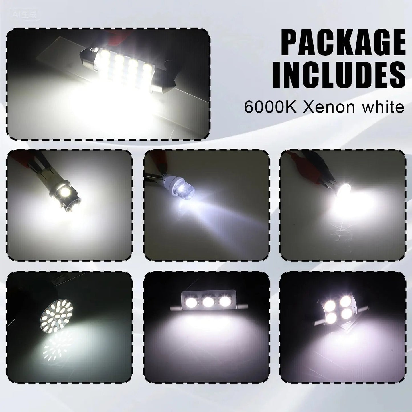 Super Bright LED Car Interior Bulb Kit