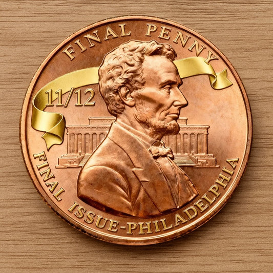 Lincoln Final Penny, 11/12 Philadelphia Mint Limited Edition Collectible Coin