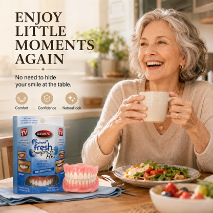 Comfort‑Fit Flexible Cosmetic Teeth for Senior Women