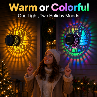 ☀️ Decorative Wall Light: Festive Light Patterns, IP65, Auto-On At Night