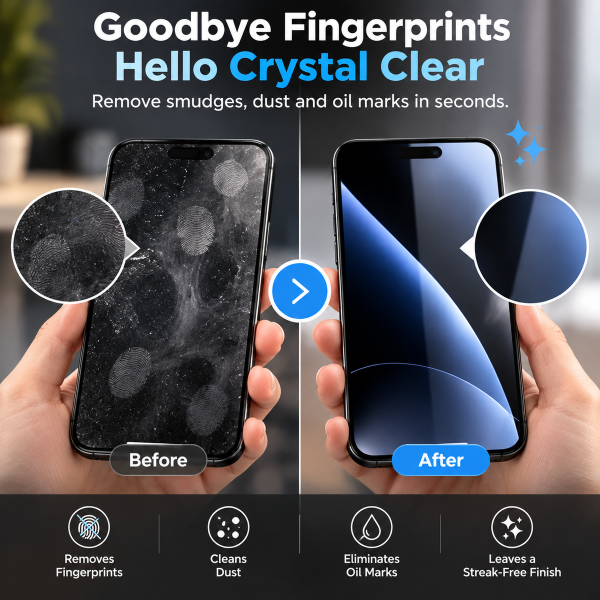 ✨ Portable Screen Cleaner Spray – Pocket‑Sized 2‑in‑1 Cleaner for Phone & Laptop