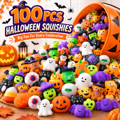 🎃Halloween Mochi Squishy Toys – Cute Sensory Party Favors & Goodie Bag Fillers