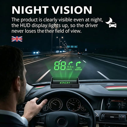 Head Up Display Car GPS Digital Speedometer