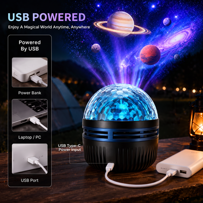 🦖🎁360° Smart Holographic Starry Sky Projector (HD Smart Dynamic 5D)