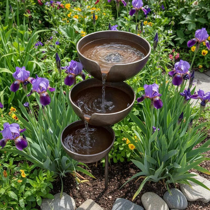 🌧️ Rain Catcher Self-Filling Bird Bath 🐦 Weatherproof Outdoor Garden Bird Water Bowl