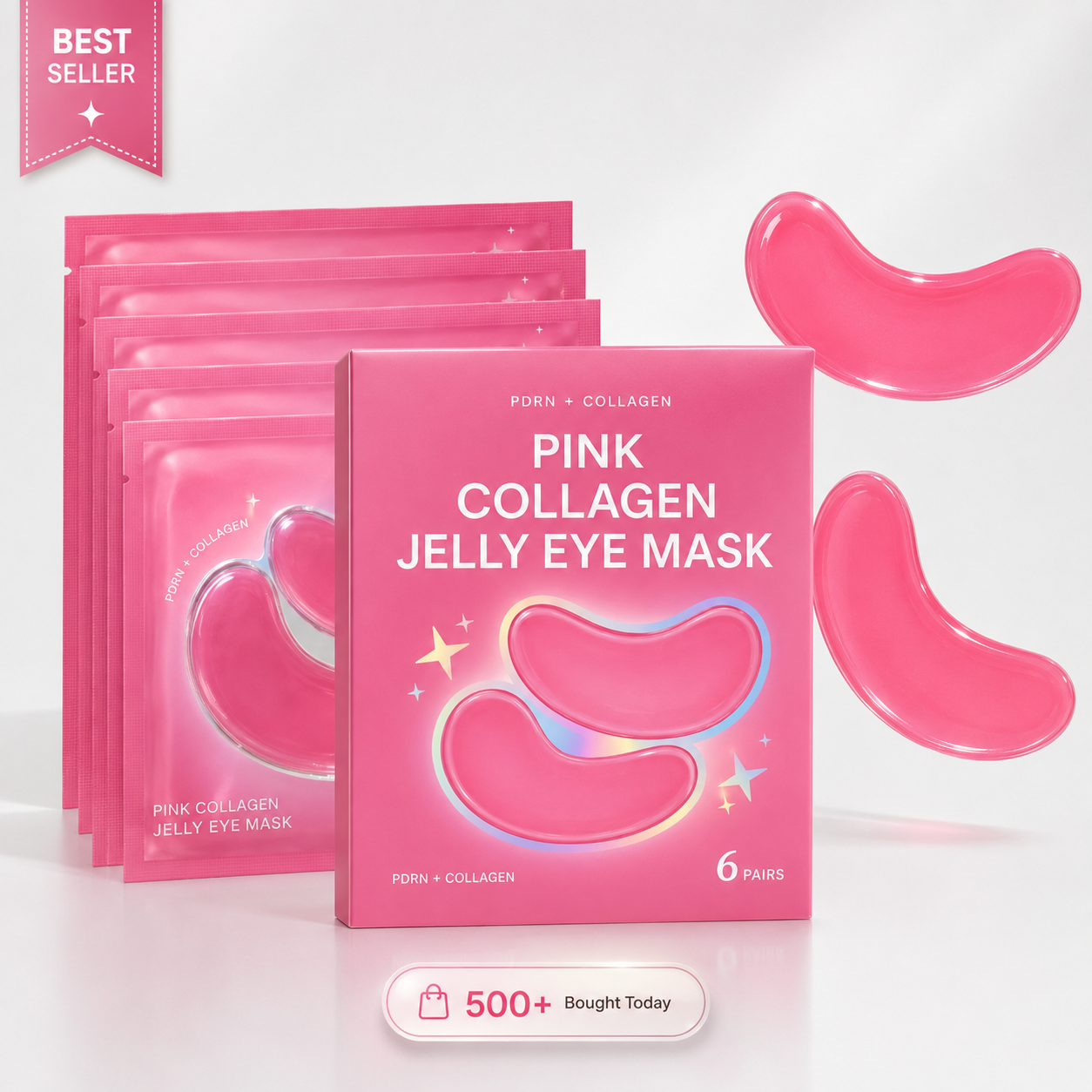 PDRN Pink Collagen Hydrogel Eye Patches