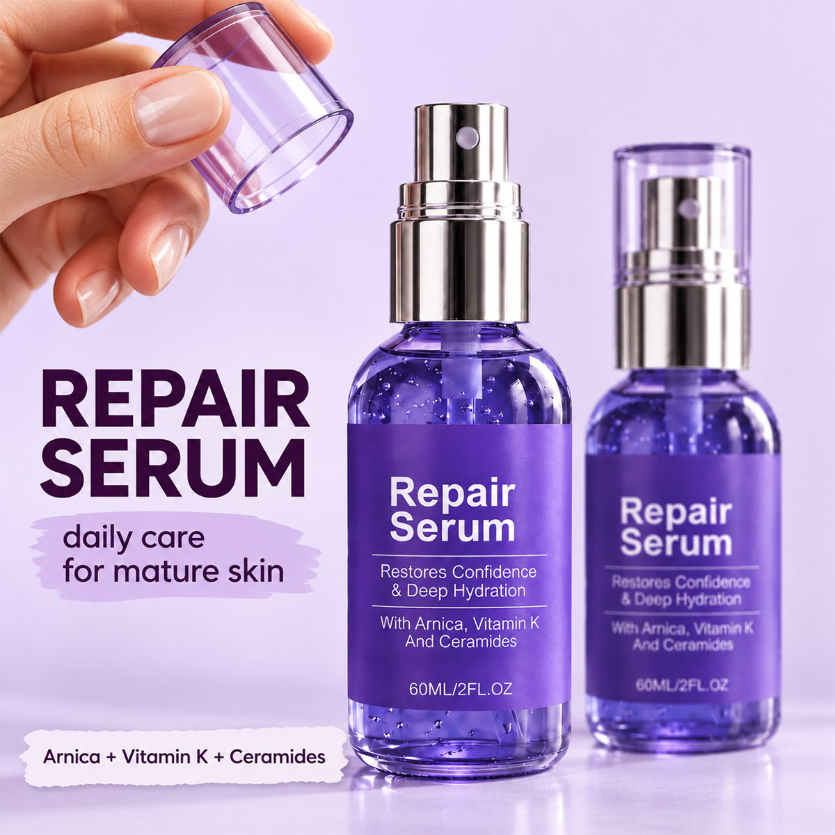 Bruise Reduction Derma Restore Serum With Arnica, Vitamin K & Ceramides