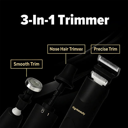 Electric Hair Trimmer for Men & Women – Dual Heads, Waterproof, Replaceable Blades