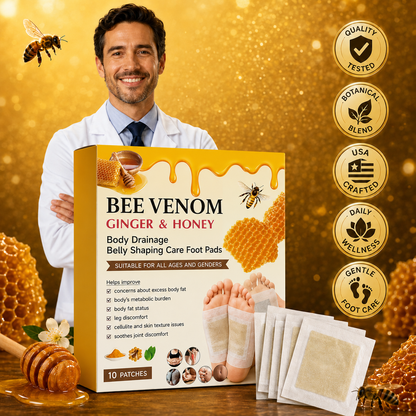 🔥🌿Bee Venom Foot Patches – Botanical Foot Care Patches for Daily Wellness