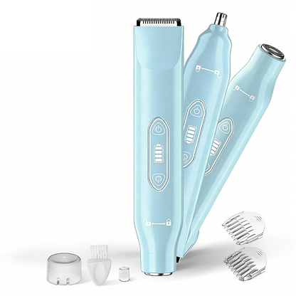 Electric Hair Trimmer for Men & Women – Dual Heads, Waterproof, Replaceable Blades