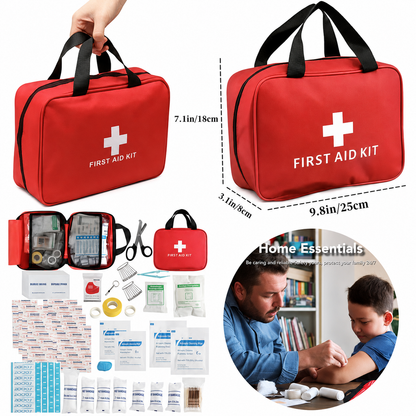 🆘160Piece Waterproof First Aid Kit for Emergencies