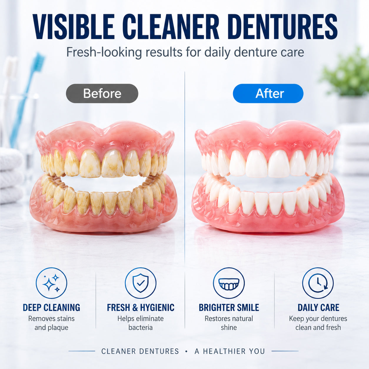 GGVbeauty Portable Ultrasonic Denture Cleaner