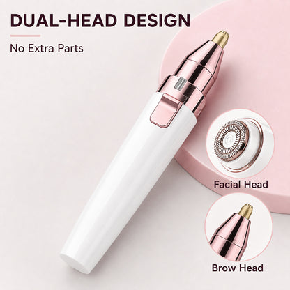 2 in 1 facial & eyebrow hair trimmer