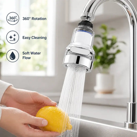 360° Swivel Faucet Filter Attachment