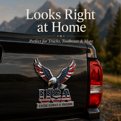 Patriotic 250 Years Metal Emblem