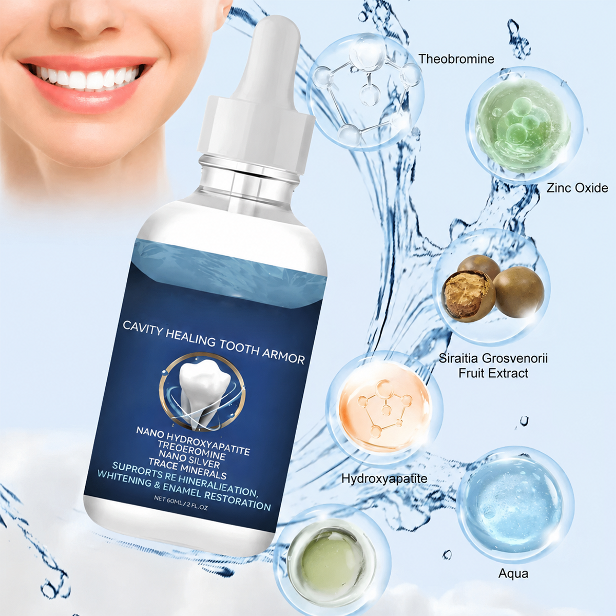 Hydroxyapatite Enamel Protective Tooth Armor
