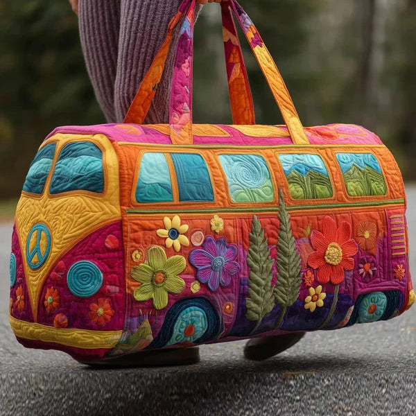 Hippie Journey Quilted Duffle Bag