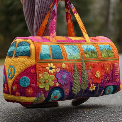 Hippie Journey Quilted Duffle Bag