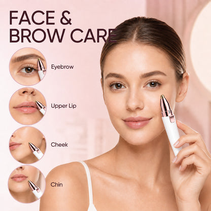 2 in 1 facial & eyebrow hair trimmer