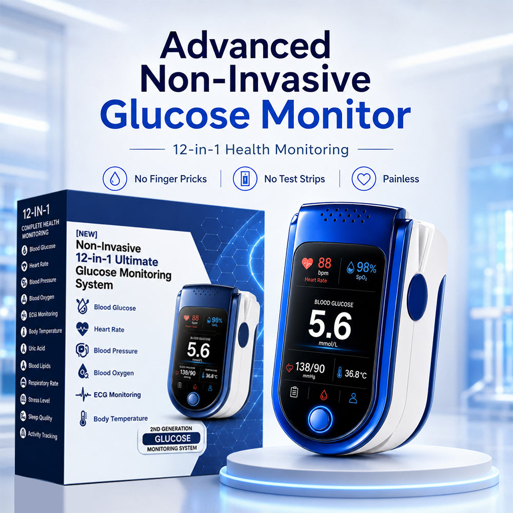 ⚕️ Non-Invasive Daily Health Tracker | 💧 Needle-Free Wellness Trend Monitoring Device