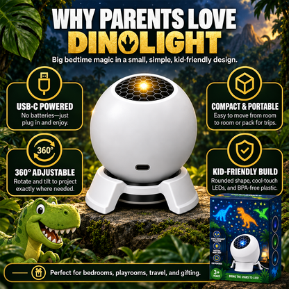 360° Dinosaur Star Projector – Turn Bedtime Into an Adventure