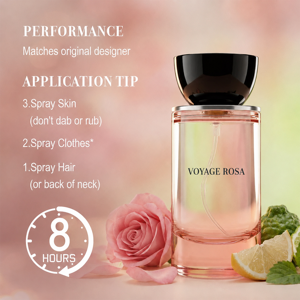 Rosey Fruity Floral Extrait de Parfum, Luxury Scent for Daily Wear