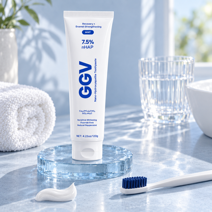 7.5% nHAP Fluoride‑Free Nano‑Hydroxyapatite Toothpaste, Mint